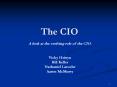 The CIO PowerPoint PPT Presentation