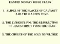 Easter Sunday Bible Class PowerPoint PPT Presentation