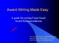 Award%20Writing%20Made%20Easy PowerPoint PPT Presentation