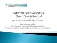 PAMETNA SPECIALIZACIJA (Smart Specialisation) PowerPoint PPT Presentation