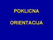 POKLICNA  ORIENTACIJA