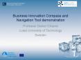 Business Innovation Compass and Navigation Tool demonstration PowerPoint PPT Presentation