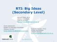 RTI: Big Ideas (Secondary Level) PowerPoint PPT Presentation