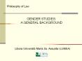GENDER STUDIES: PowerPoint PPT Presentation