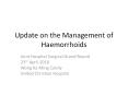 Update on the Management of Haemorrhoids PowerPoint PPT Presentation