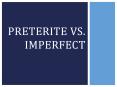 Preterite vs. Imperfect PowerPoint PPT Presentation