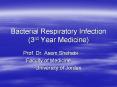 Bacterial Respiratory Infection (3rd Year Medicine) PowerPoint PPT Presentation