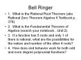 Bell Ringer PowerPoint PPT Presentation