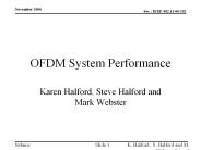 OFDM System Performance