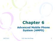 Advanced Mobile Phone System (AMPS)
