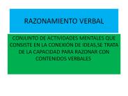 RAZONAMIENTO VERBAL