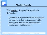 Market Supply