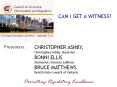 CAN I GET A WITNESS? PowerPoint PPT Presentation