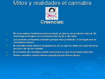Mitos y realidades el cannabis