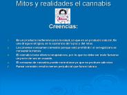 Mitos y realidades el cannabis