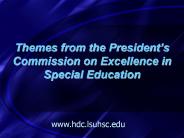 Themes from the President