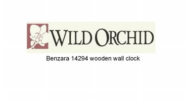 Benzara 14294 Wooden Wall Clock