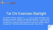 Tai chi exercise starlight