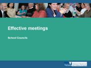 Effective meetings School Councils