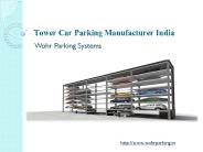 Tower Car Parking Manufacturer India