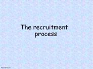 The recruitment process