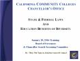 California Community Colleges Chancellor PowerPoint PPT Presentation