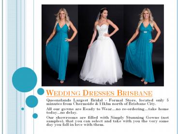 Bridal Gowns Brisbane