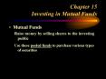 Chapter 15  Investing in Mutual Funds PowerPoint PPT Presentation