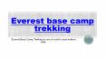 Everest Base Camp Trekking PowerPoint PPT Presentation