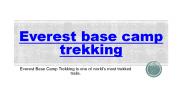Everest Base Camp Trekking