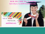 AED 204 AID The learning interface/aed204aiddotcom