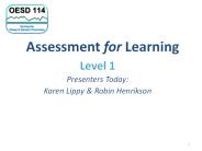 Assessment for Learning