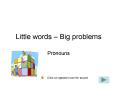Little words  PowerPoint PPT Presentation