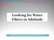 Water Filters Adelaide