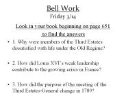 Bell Work Friday 3/14