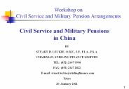 Civil Service and Military Pensions