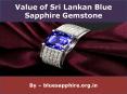 Value of Sri Lankan Blue Sapphire PowerPoint PPT Presentation