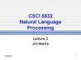 CSCI 5832 Natural Language Processing PowerPoint PPT Presentation