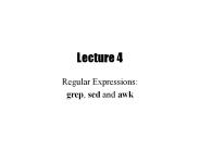 Regular Expressions: