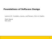 Foundations of Software Design