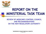REPORT ON THE