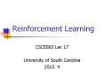 Reinforcement%20Learning PowerPoint PPT Presentation