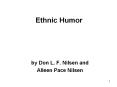 Ethnic%20Humor PowerPoint PPT Presentation