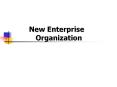 New Enterprise Organization PowerPoint PPT Presentation