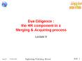 Due Diligence : the HR component in a Merging PowerPoint PPT Presentation
