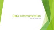 what is data communication
