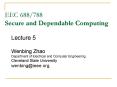 EEC 688/788 Secure and Dependable Computing PowerPoint PPT Presentation
