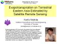 Evapotranspiration on Terrestrial Eastern Asia Estimated by Satellite Remote Sensing PowerPoint PPT Presentation