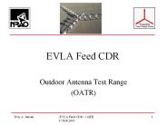 EVLA Feed CDR - OATR