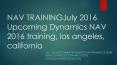 Dynamics NAV Training July 2016 Dynamics Edge (dynamicsedge.com)